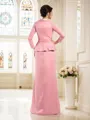 Sheath/Column Square Floor-Length Silk Like Satin Mother of the Bride Dresses
