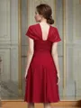 A-Line/Princess V-neck Knee-Length Chiffon Mother of the Bride Dresses With Ruffles