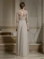 A-Line/Princess Scoop Floor-Length Chiffon Mother of the Bride Dresses With Ruffles