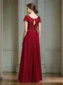 A-Line/Princess V-neck Floor-Length Chiffon Mother of the Bride Dresses With Ruffles