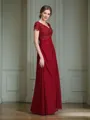 A-Line/Princess V-neck Floor-Length Chiffon Mother of the Bride Dresses With Ruffles
