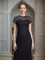 Trumpet/Mermaid Scoop Floor-Length Lace Mother of the Bride Dresses With Lace