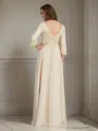 A-Line/Princess V-neck Floor-Length Chiffon Mother of the Bride Dresses With Ruffles