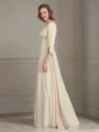 A-Line/Princess V-neck Floor-Length Chiffon Mother of the Bride Dresses With Ruffles