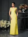 A-Line/Princess Scoop Floor-Length Chiffon Mother of the Bride Dresses With Lace