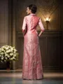 A-Line/Princess Straps Floor-Length Taffeta Mother of the Bride Dresses With Lace
