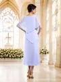 Sheath/Column Bateau Ankle-Length Chiffon Mother of the Bride Dresses
