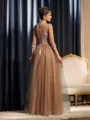A-Line/Princess Scoop Floor-Length Silk Like Satin Mother of the Bride Dresses