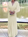 A-Line/Princess V-neck Floor-Length Chiffon Mother of the Bride Dresses With Ruffles