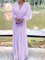 A-Line/Princess V-neck Floor-Length Chiffon Mother of the Bride Dresses With Ruffles