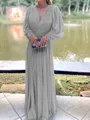 A-Line/Princess V-neck Floor-Length Chiffon Mother of the Bride Dresses With Ruffles