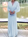 A-Line/Princess V-neck Floor-Length Chiffon Mother of the Bride Dresses With Ruffles