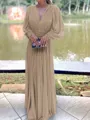 A-Line/Princess V-neck Floor-Length Chiffon Mother of the Bride Dresses With Ruffles