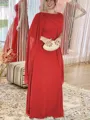 Sheath/Column Scoop Floor-Length Chiffon Mother of the Bride Dresses With Ruffles