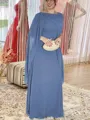 Sheath/Column Scoop Floor-Length Chiffon Mother of the Bride Dresses With Ruffles