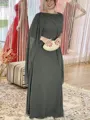 Sheath/Column Scoop Floor-Length Chiffon Mother of the Bride Dresses With Ruffles