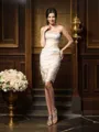 Sheath/Column Strapless Knee-Length Satin Mother of the Bride Dresses With Pleats