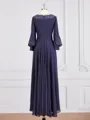 A-Line/Princess Bateau Asymmetrical Chiffon Mother of the Bride Dresses