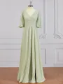 A-Line/Princess V-neck Floor-Length Chiffon Mother of the Bride Dresses