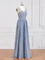 A-Line/Princess V-neck Floor-Length Chiffon Mother of the Bride Dresses With Appliques Lace