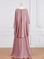 A-Line/Princess V-neck Floor-Length Chiffon Mother of the Bride Dresses