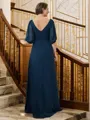 A-Line/Princess V-neck Floor-Length Chiffon Mother of the Bride Dresses With Ruffles