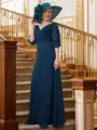 A-Line/Princess V-neck Floor-Length Chiffon Mother of the Bride Dresses With Ruffles