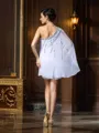 A-Line/Princess One-Shoulder Short/Mini Chiffon Mother of the Bride Dresses With Sequin
