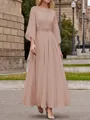 A-Line/Princess Scoop Ankle-Length Chiffon Mother of the Bride Dresses With Lace Applique