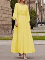 A-Line/Princess Scoop Ankle-Length Chiffon Mother of the Bride Dresses With Lace Applique