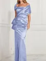 Sheath/Column Square Floor-Length Silk Like Satin Mother of the Bride Dresses
