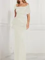 Sheath/Column Square Floor-Length Silk Like Satin Mother of the Bride Dresses