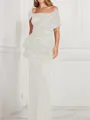 Sheath/Column Square Floor-Length Silk Like Satin Mother of the Bride Dresses