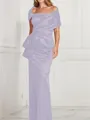 Sheath/Column Square Floor-Length Silk Like Satin Mother of the Bride Dresses