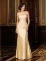 Trumpet/Mermaid Sweetheart Floor-Length Taffeta Mother of the Bride Dresses With Lace