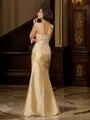 Trumpet/Mermaid Sweetheart Floor-Length Taffeta Mother of the Bride Dresses With Lace