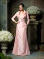 A-Line/Princess Strapless Floor-Length Taffeta Mother of the Bride Dresses With Pleats