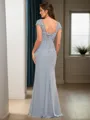 Sheath/Column Chiffon V-neck Sleeveless Floor-Length Mother of the Bride Dress