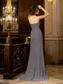 Sheath/Column Sweetheart Sweep Train Chiffon Mother of the Bride Dresses With Beading