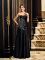 A-Line/Princess Sweetheart Floor-Length Satin Mother of the Bride Dresses With Appliques Lace