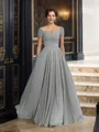 A-Line/Princess Sweetheart Floor-Length Chiffon Mother of the Bride Dresses With Beading