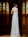 A-Line/Princess Off-the-Shoulder Floor-Length Chiffon Mother of the Bride Dresses With Appliques Lace