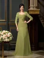A-Line/Princess Sweetheart Floor-Length Chiffon Mother of the Bride Dresses With Flower