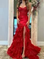 Sheath Sweetheart Appliques Lace Court Train Silk Like Satin Corset Porm Dress