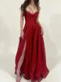 A-line/Princess Sweetheart Floor-Length Corest Porm Dress