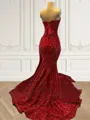 Sheath Sweetheart Rhinestone Court Train Porm Dress