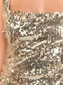 Sheath Square Sequin Ankle-Length Prom Dress