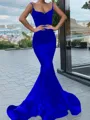 Trumpet/Mermaid Sweetheart Sweep Train Silk Like Satin Prom Dress