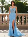 Sheath Sweetheart Appliques Lace Sweep Train Tulle Corset Prom Dress