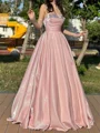 A-line Sweetheart Ruffles Floor-Length Corset Prom Dress